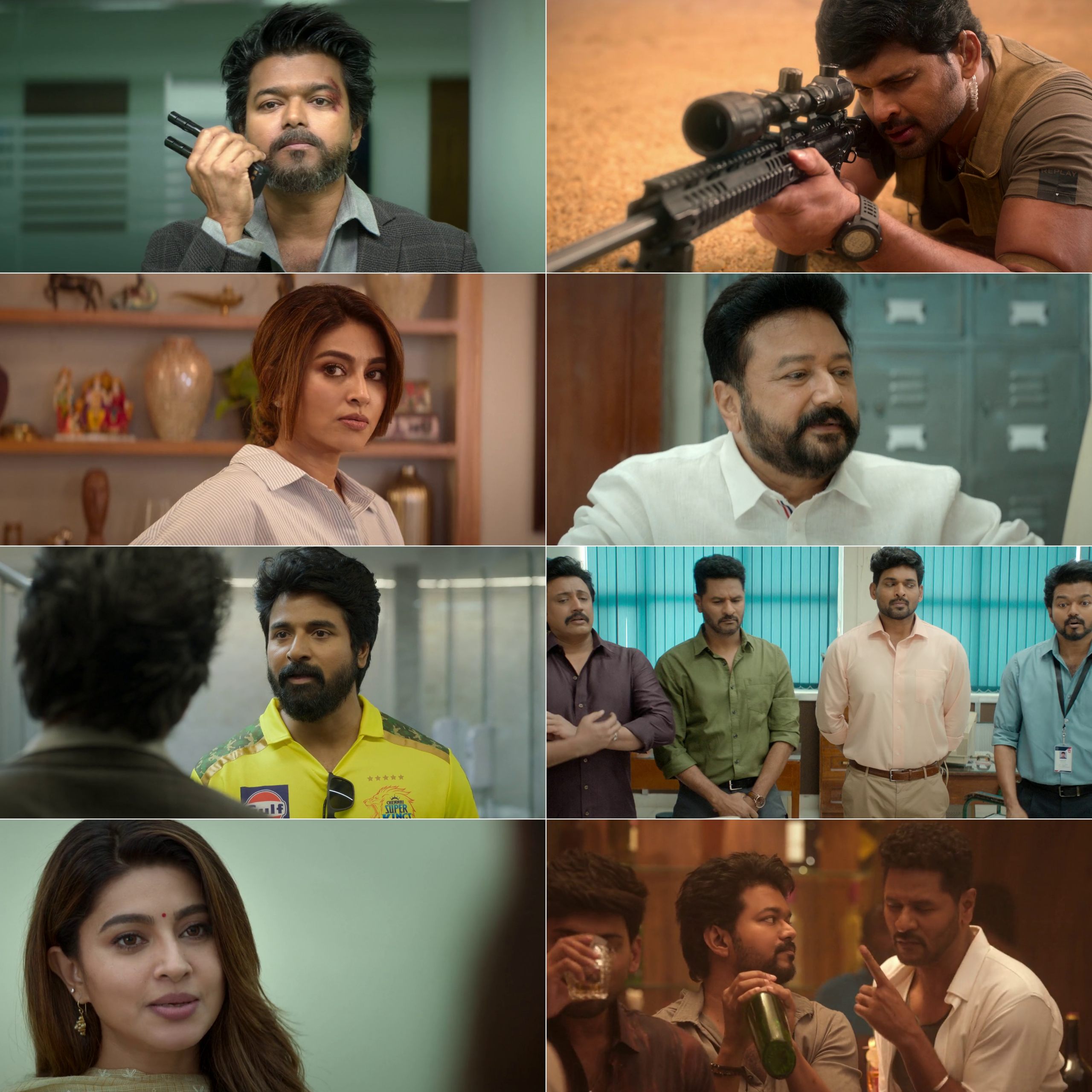 The Greatest of All Time 2024 Hindi Tamil Dual Audio UnCut Movie HD ESub Movies4U screenshot